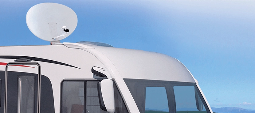 Une parabole pour capter partout dans le monde en camping car