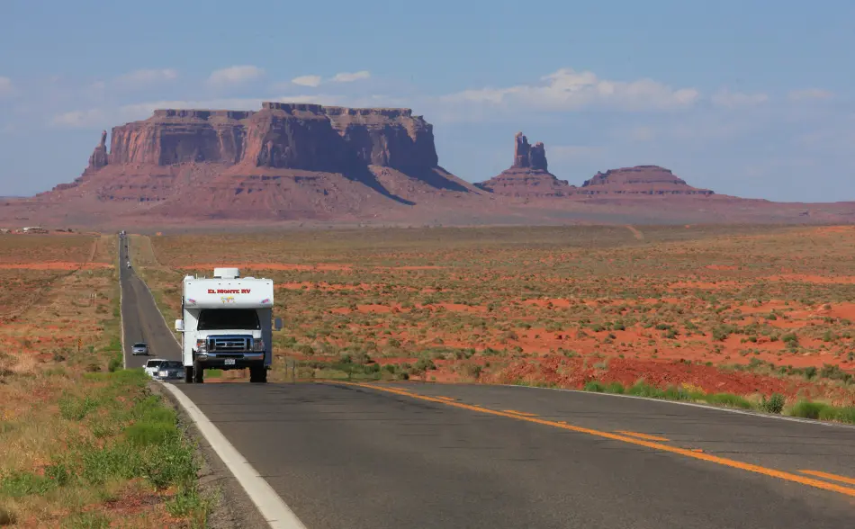 Route en camping-car