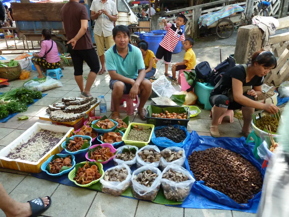 marché local chinois