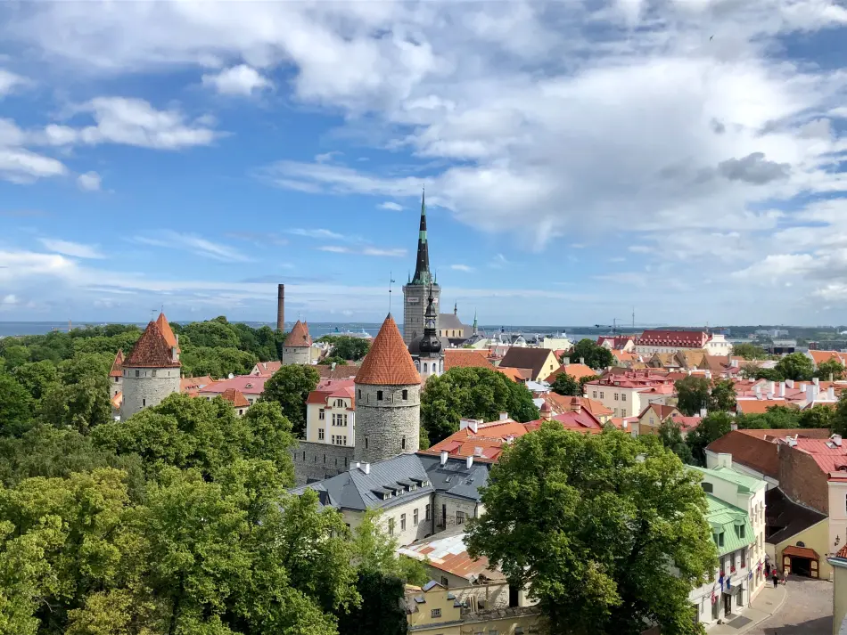Vue sur les toits de Tallinn