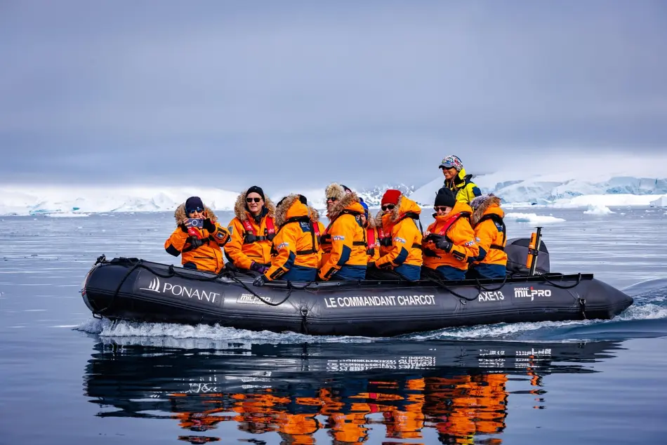 Antarctique sortie zodiac Ponant