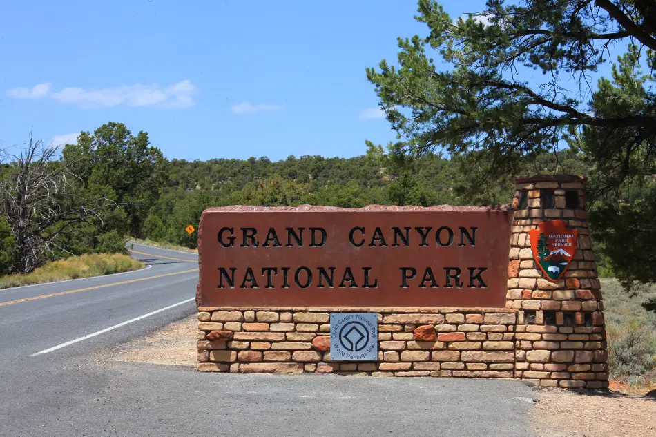 Grand Canyon arrivée