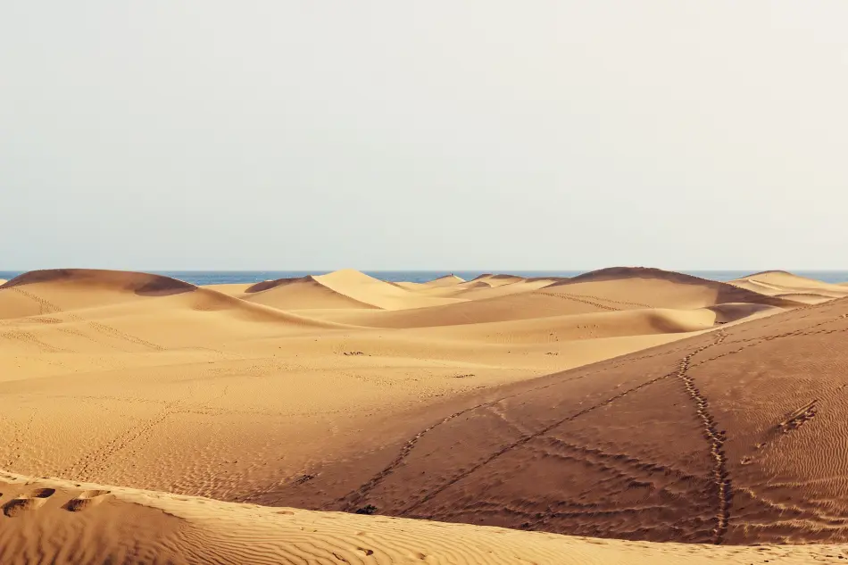 Dunes sur l'ile de Gran Canarie