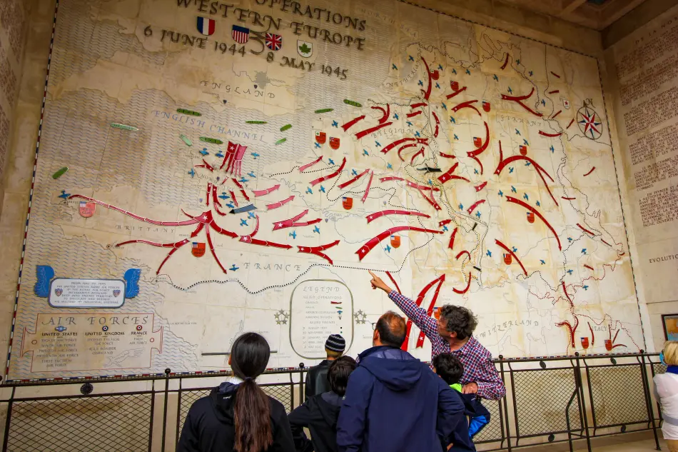 Plan du D-Day à Colleville sur mer