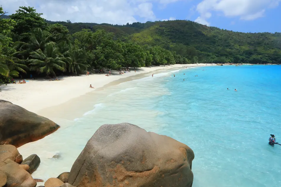Plage aux Seychelles