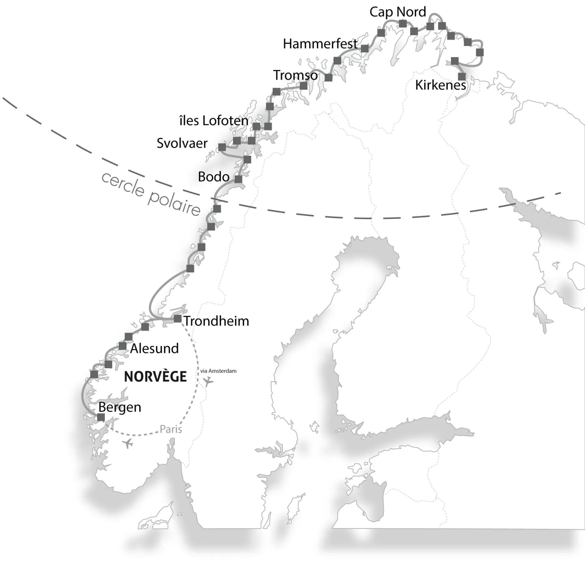 Croisière Espress Cotier Norvège 