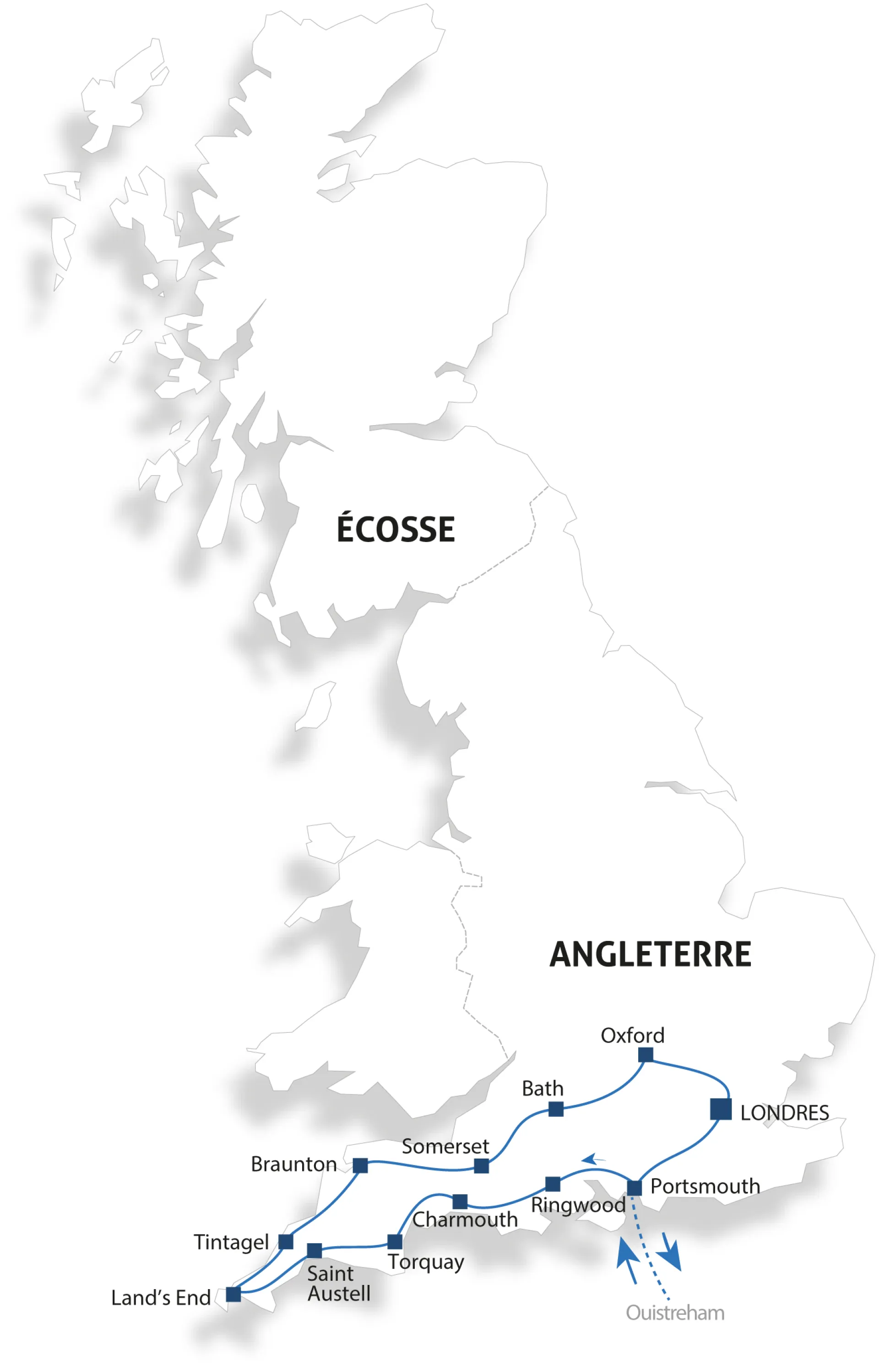 Circuit Angleterre réveillon 2024