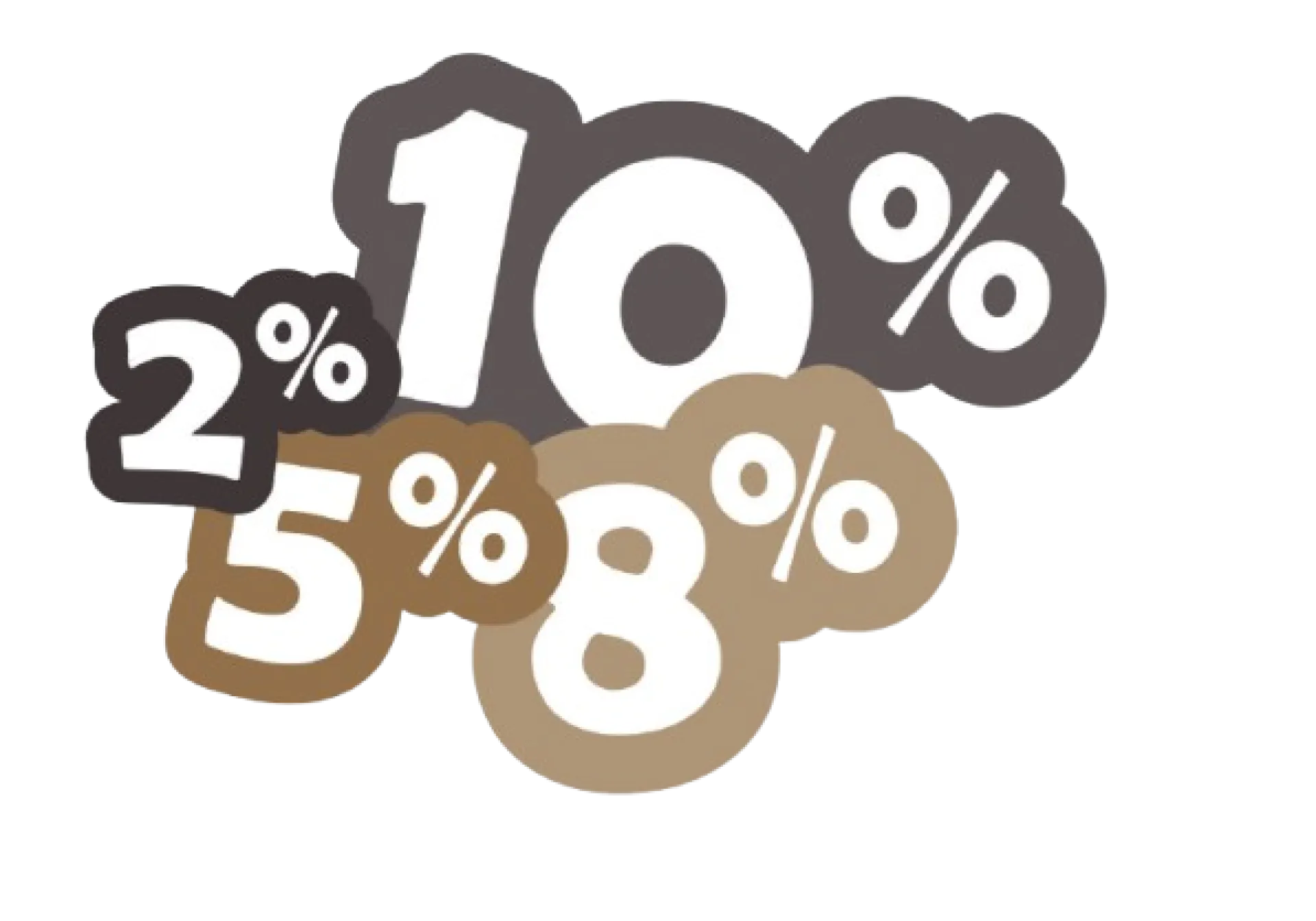 Logo pourcentage pour le bloc Adhérents FFCC et FFACCC